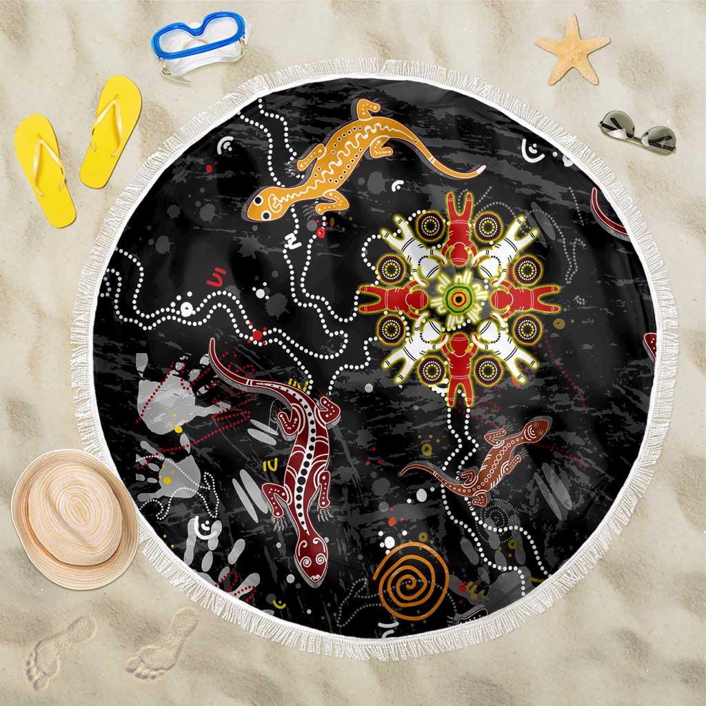 Lizard Aboriginal Australia Beach Blanket