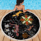Lizard Aboriginal Australia Beach Blanket