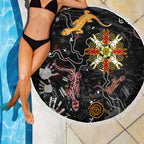 Lizard Aboriginal Australia Beach Blanket