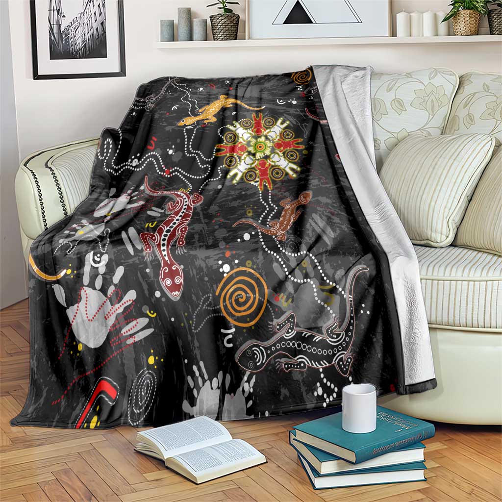 Lizard Aboriginal Australia Blanket