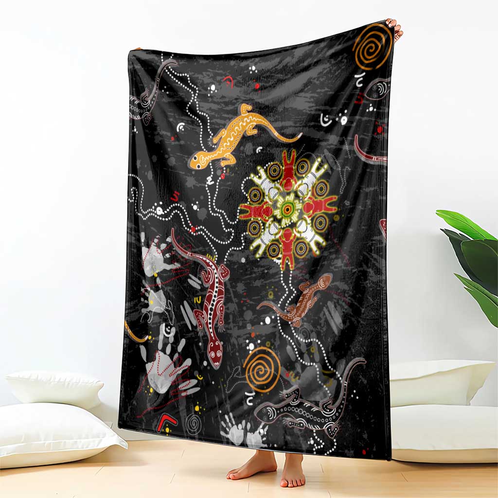 Lizard Aboriginal Australia Blanket