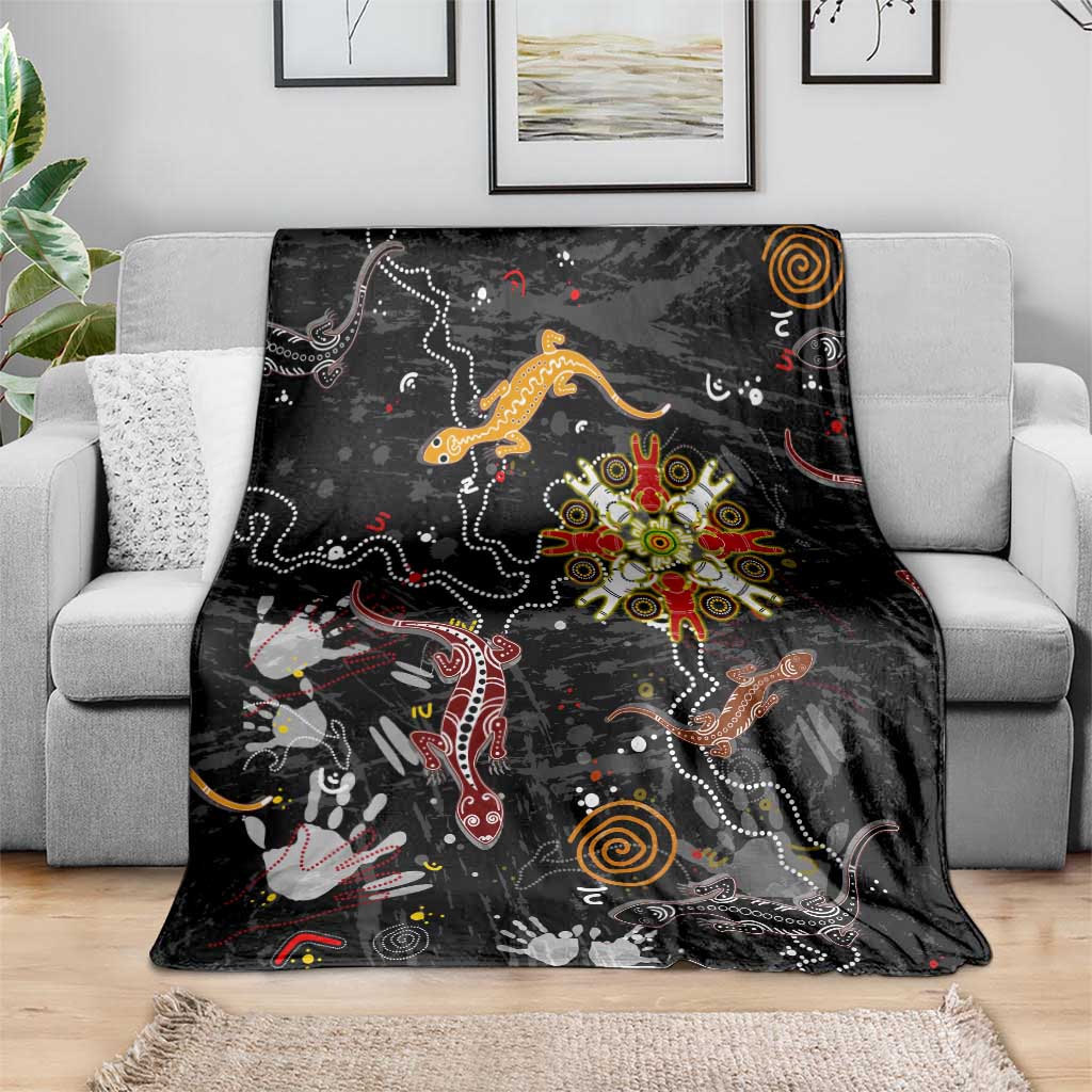 Lizard Aboriginal Australia Blanket