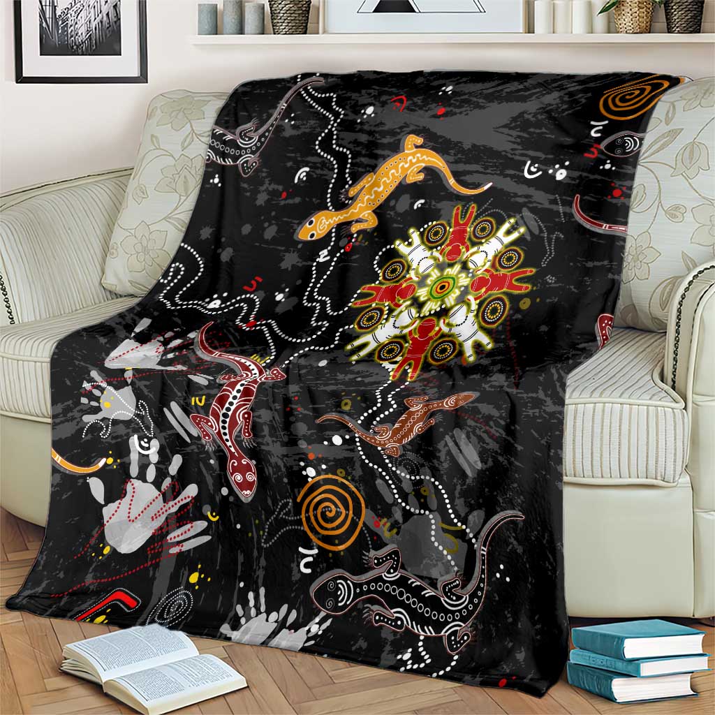 Lizard Aboriginal Australia Blanket