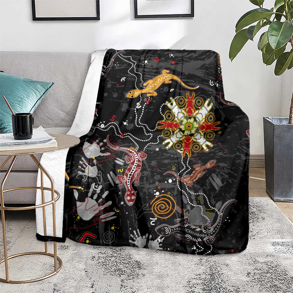 Lizard Aboriginal Australia Blanket