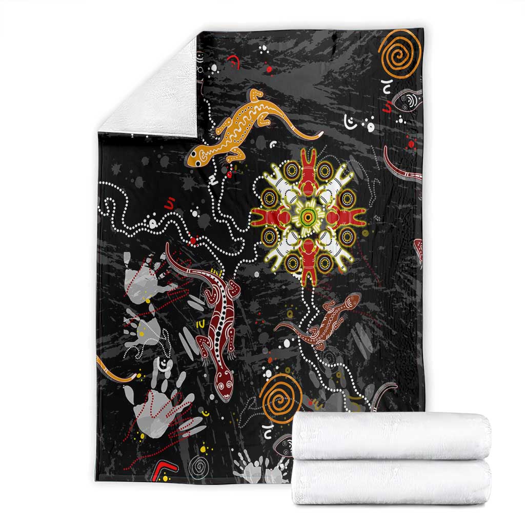 Lizard Aboriginal Australia Blanket