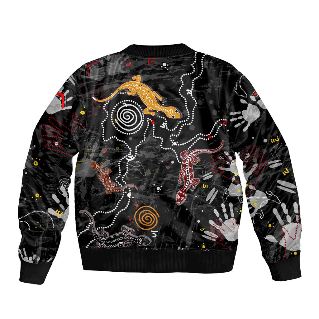 Lizard Aboriginal Australia Bomber Jacket