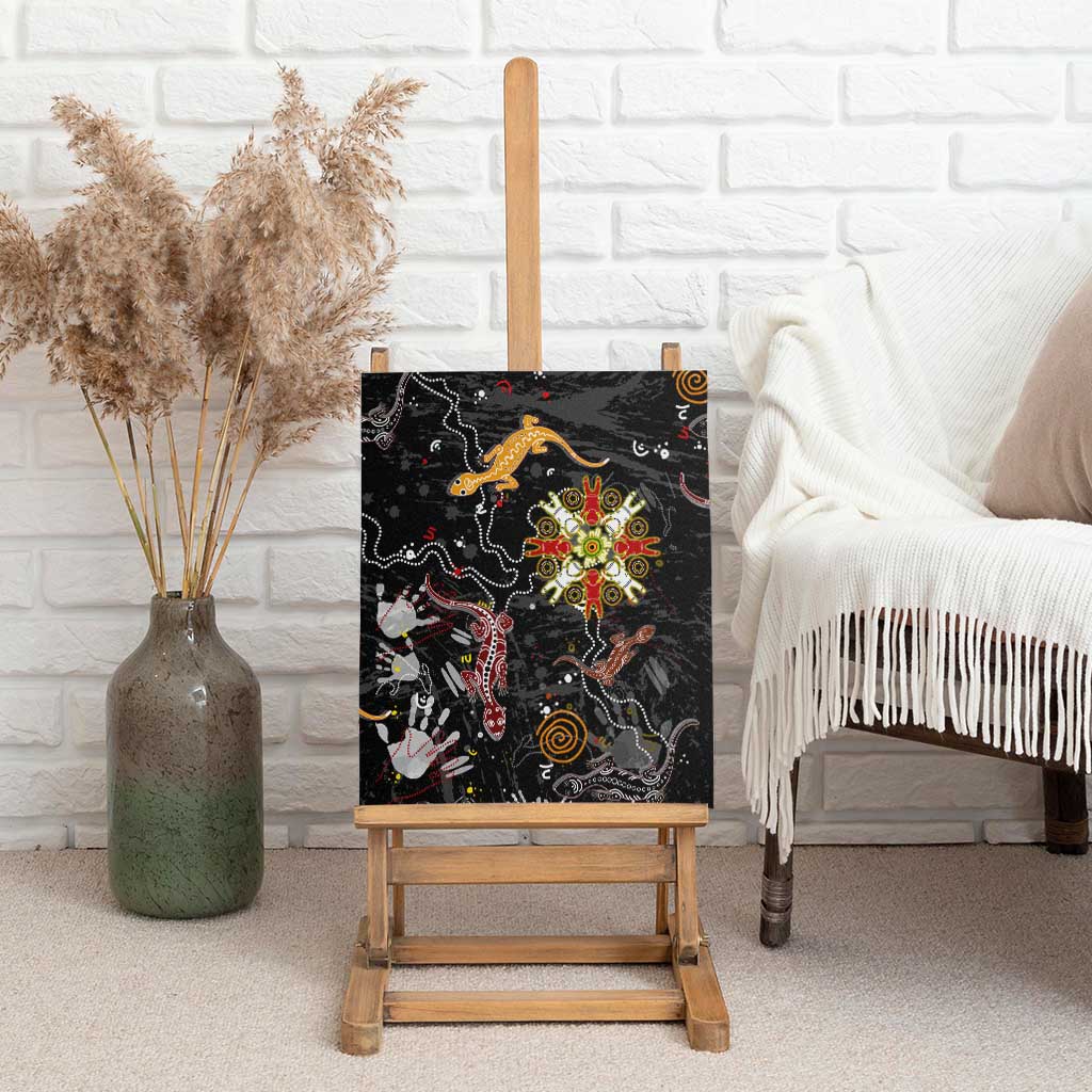 Lizard Aboriginal Australia Canvas Wall Art