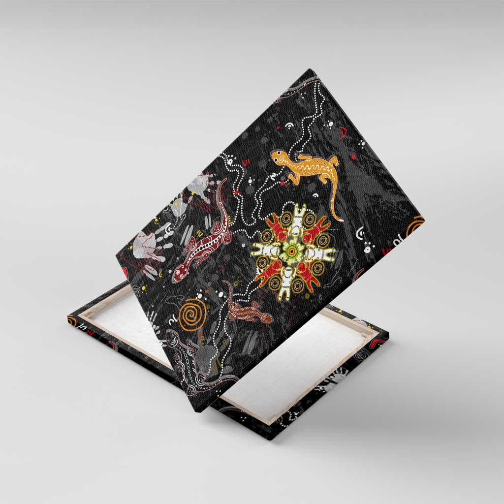 Lizard Aboriginal Australia Canvas Wall Art