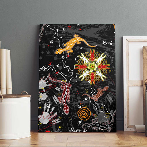 Lizard Aboriginal Australia Canvas Wall Art