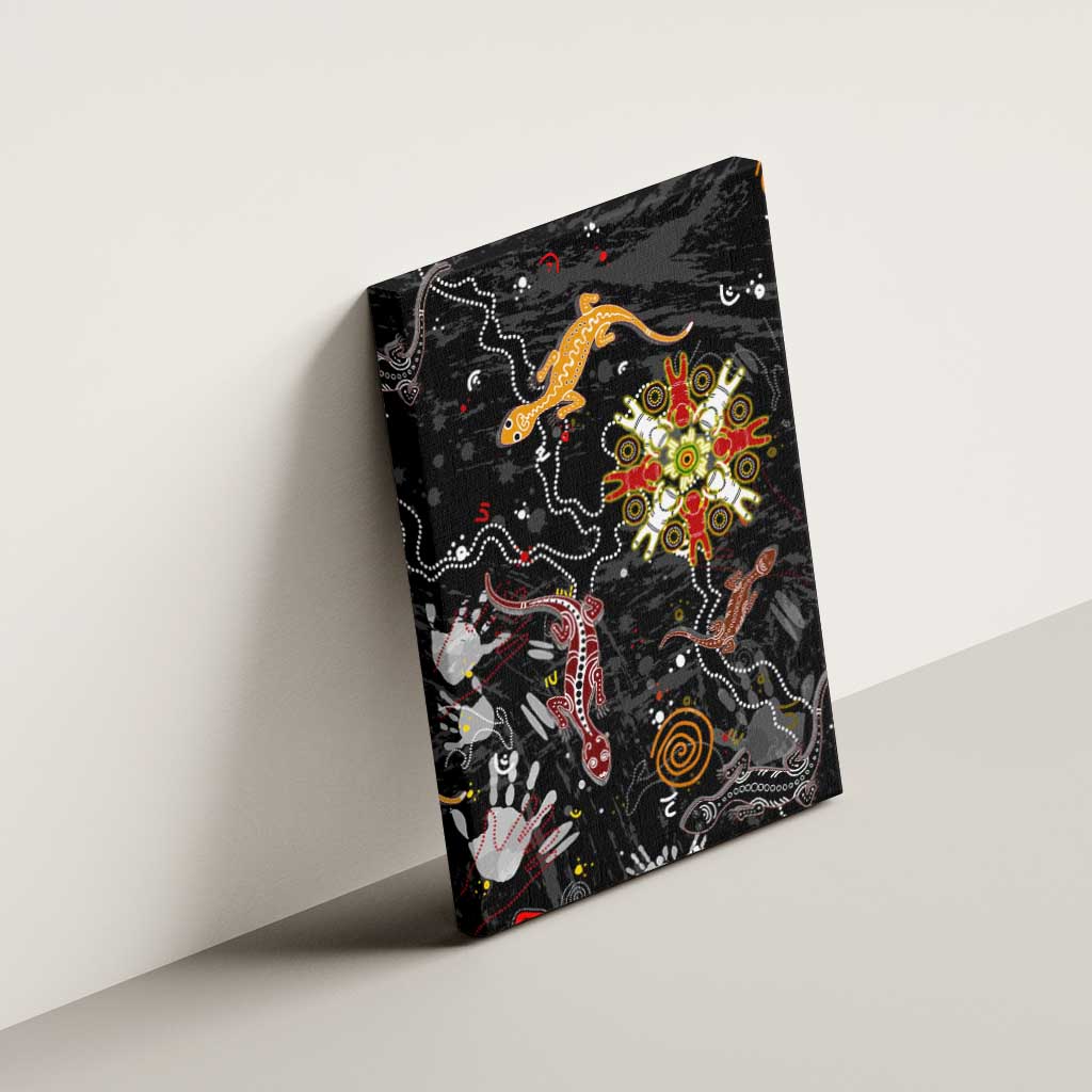 Lizard Aboriginal Australia Canvas Wall Art