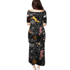Lizard Aboriginal Australia Family Matching Puletasi and Hawaiian Shirt