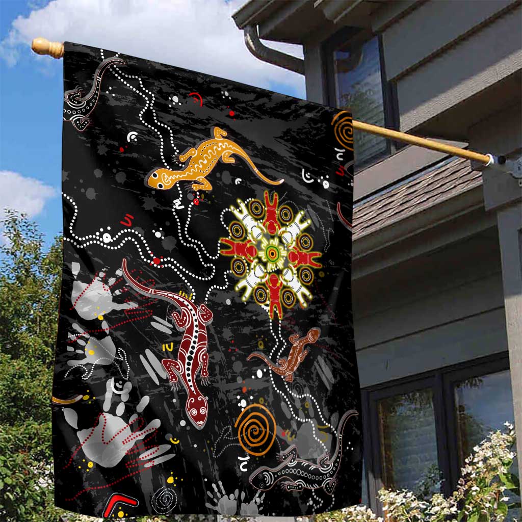 Lizard Aboriginal Australia Garden Flag