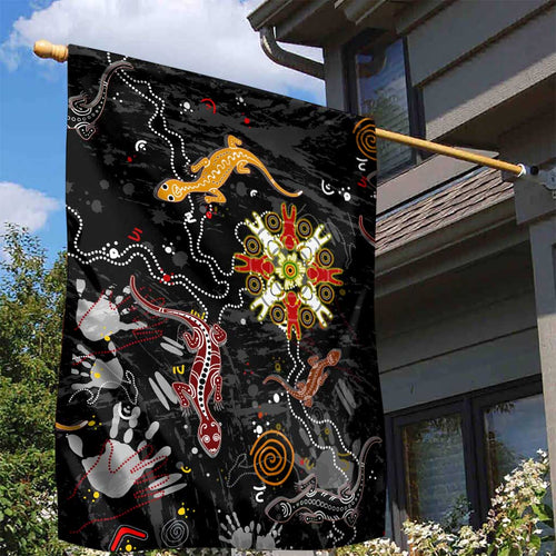 Lizard Aboriginal Australia Garden Flag