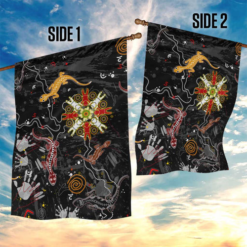 Lizard Aboriginal Australia Garden Flag