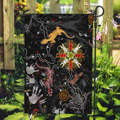 Lizard Aboriginal Australia Garden Flag
