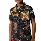 Lizard Aboriginal Australia Kid Polo Shirt