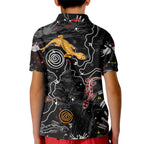 Lizard Aboriginal Australia Kid Polo Shirt