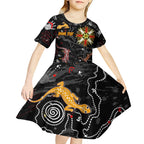 Lizard Aboriginal Australia Kid Short Sleeve Dress