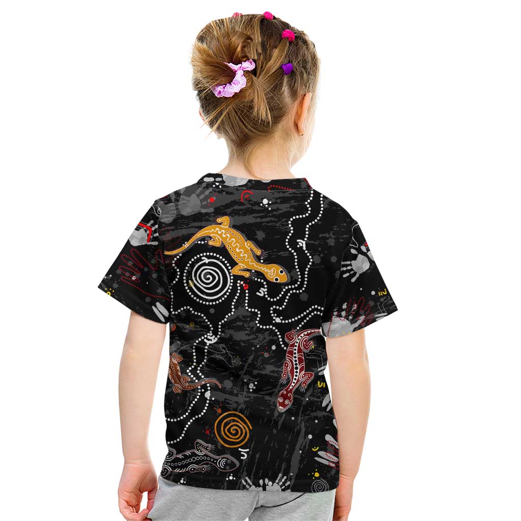 Lizard Aboriginal Australia Kid T Shirt