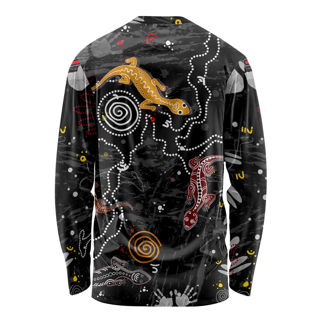 Lizard Aboriginal Australia Long Sleeve Shirt