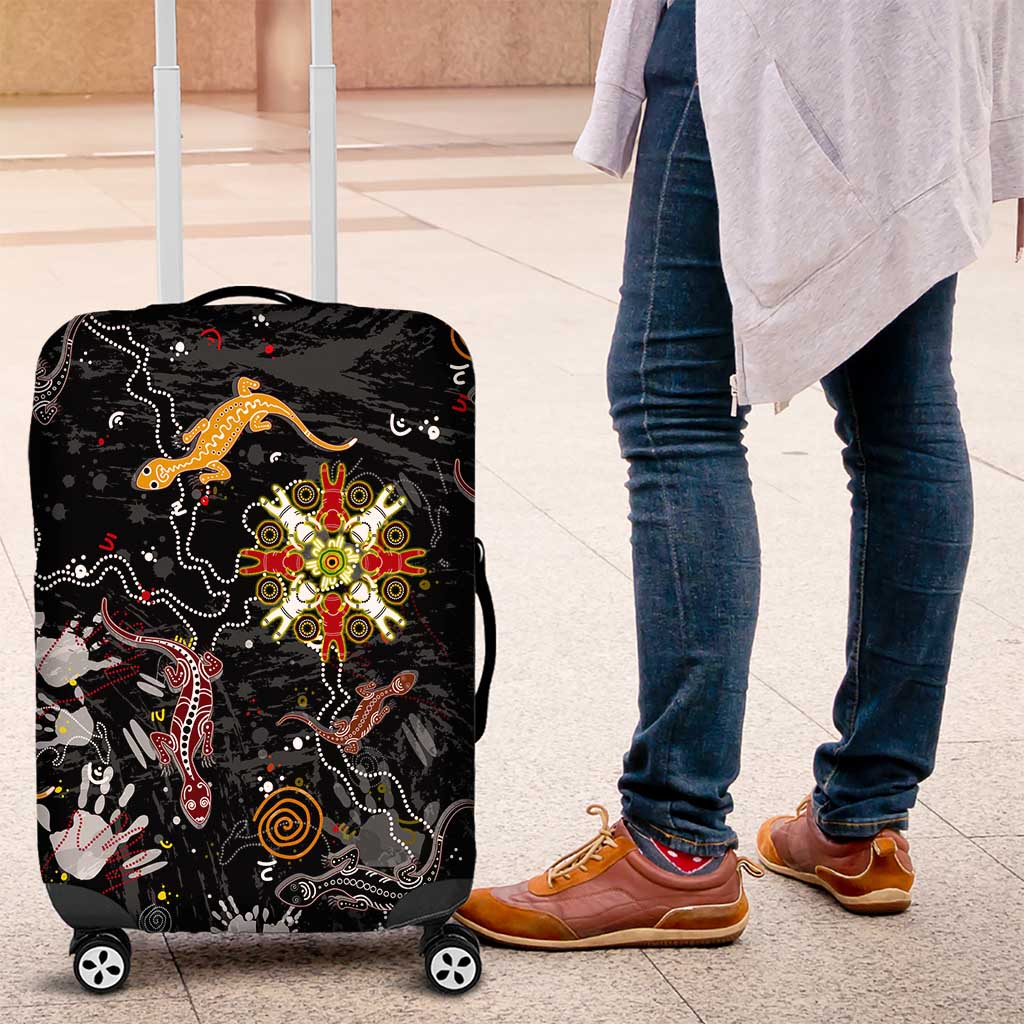 Lizard Aboriginal Australia Luggage Cover