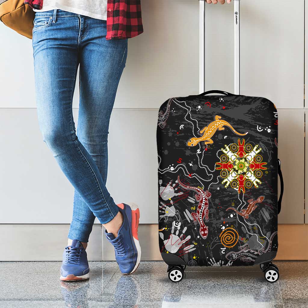 Lizard Aboriginal Australia Luggage Cover