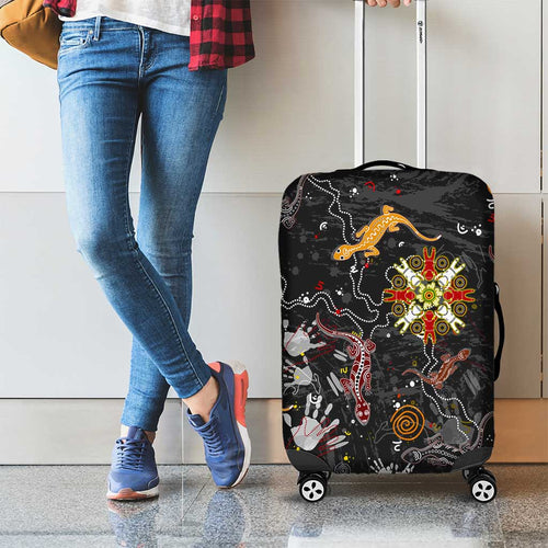 Lizard Aboriginal Australia Luggage Cover