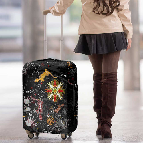 Lizard Aboriginal Australia Luggage Cover