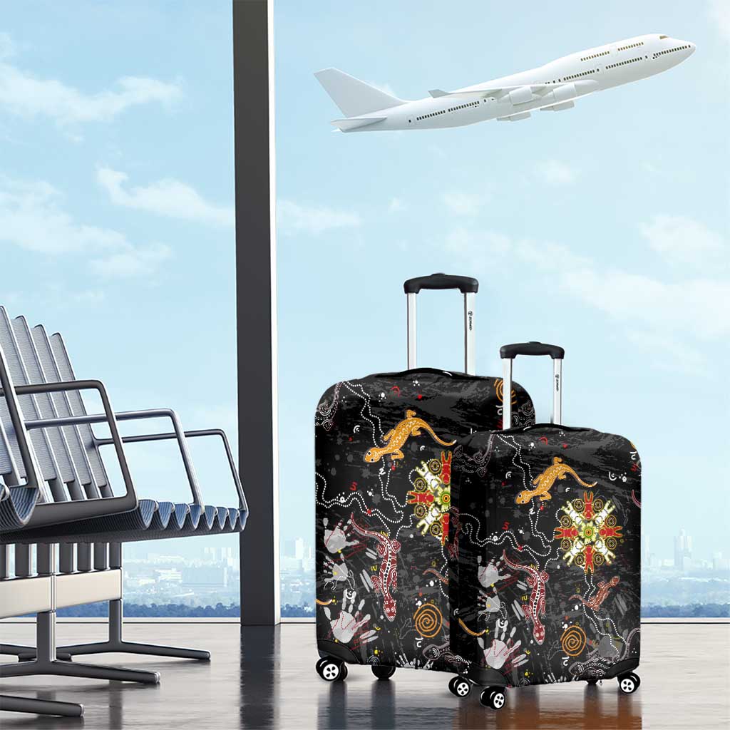 Lizard Aboriginal Australia Luggage Cover