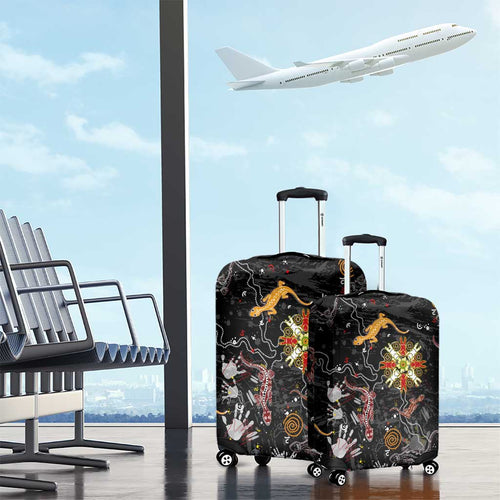 Lizard Aboriginal Australia Luggage Cover