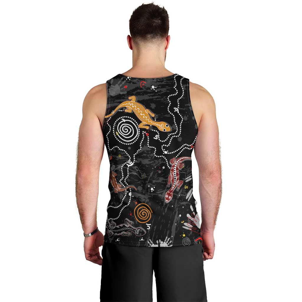 Lizard Aboriginal Australia Men Tank Top