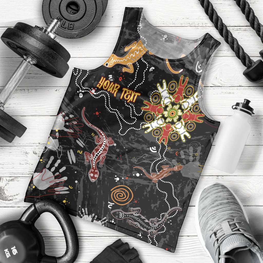 Lizard Aboriginal Australia Men Tank Top