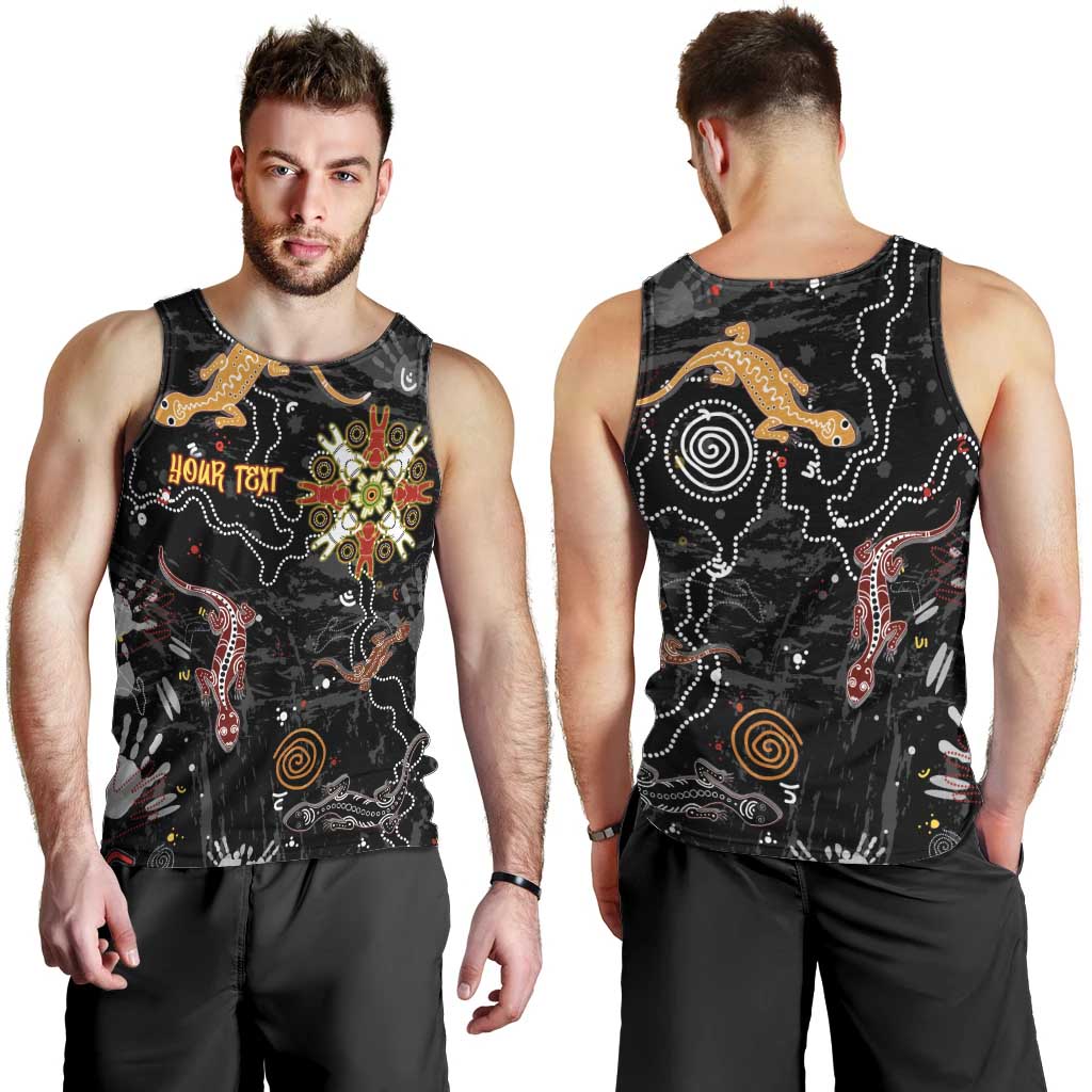 Lizard Aboriginal Australia Men Tank Top