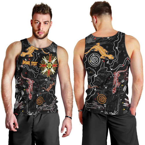 Lizard Aboriginal Australia Men Tank Top