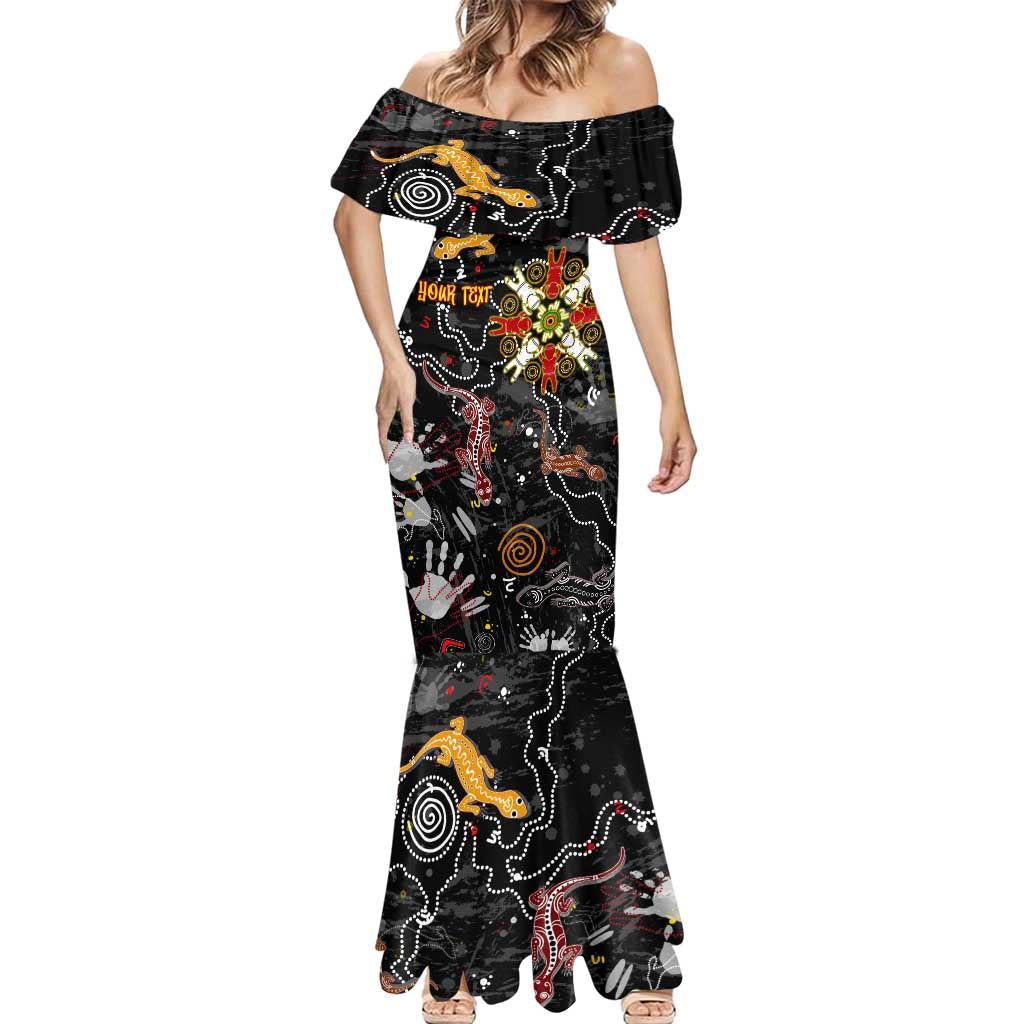 Lizard Aboriginal Australia Mermaid Dress