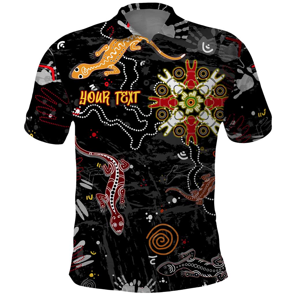 Lizard Aboriginal Australia Polo Shirt