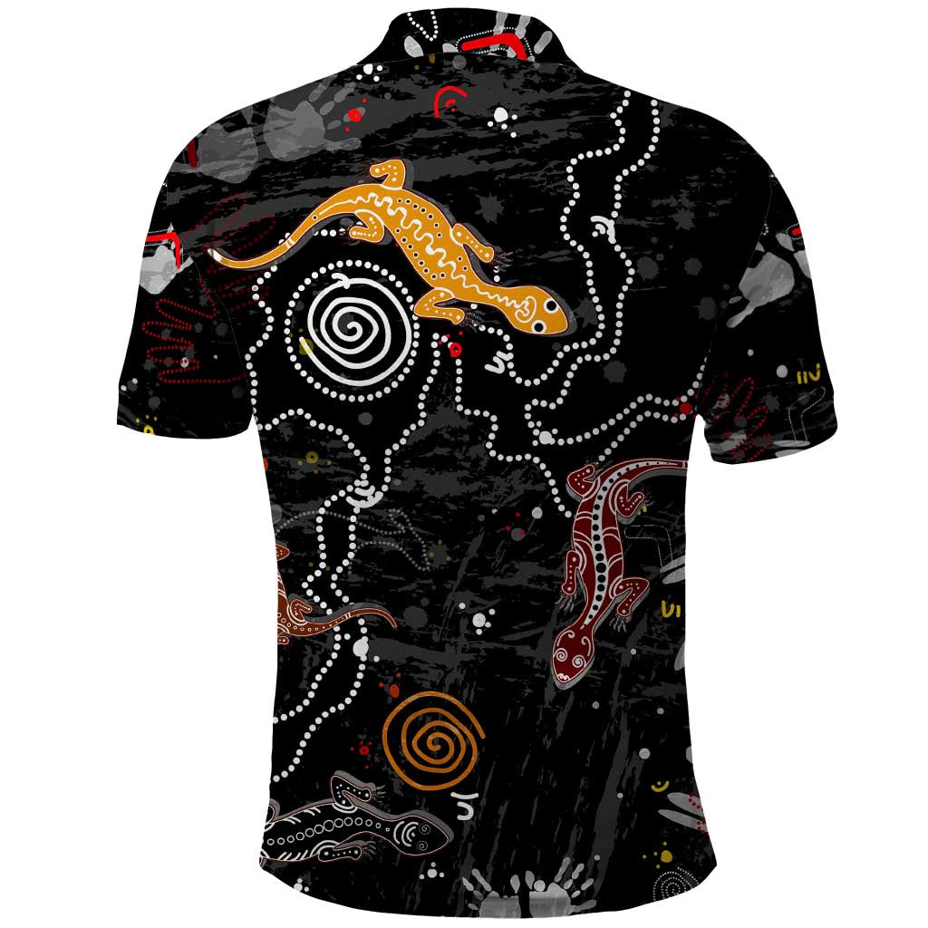 Lizard Aboriginal Australia Polo Shirt
