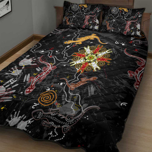 Lizard Aboriginal Australia Quilt Bed Set