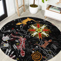 Lizard Aboriginal Australia Round Carpet
