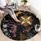 Lizard Aboriginal Australia Round Carpet