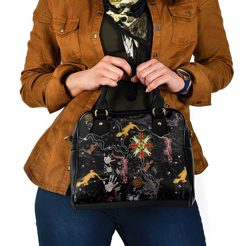 Lizard Aboriginal Australia Shoulder Handbag
