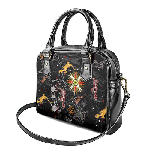 Lizard Aboriginal Australia Shoulder Handbag