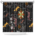 Lizard Aboriginal Australia Shower Curtain