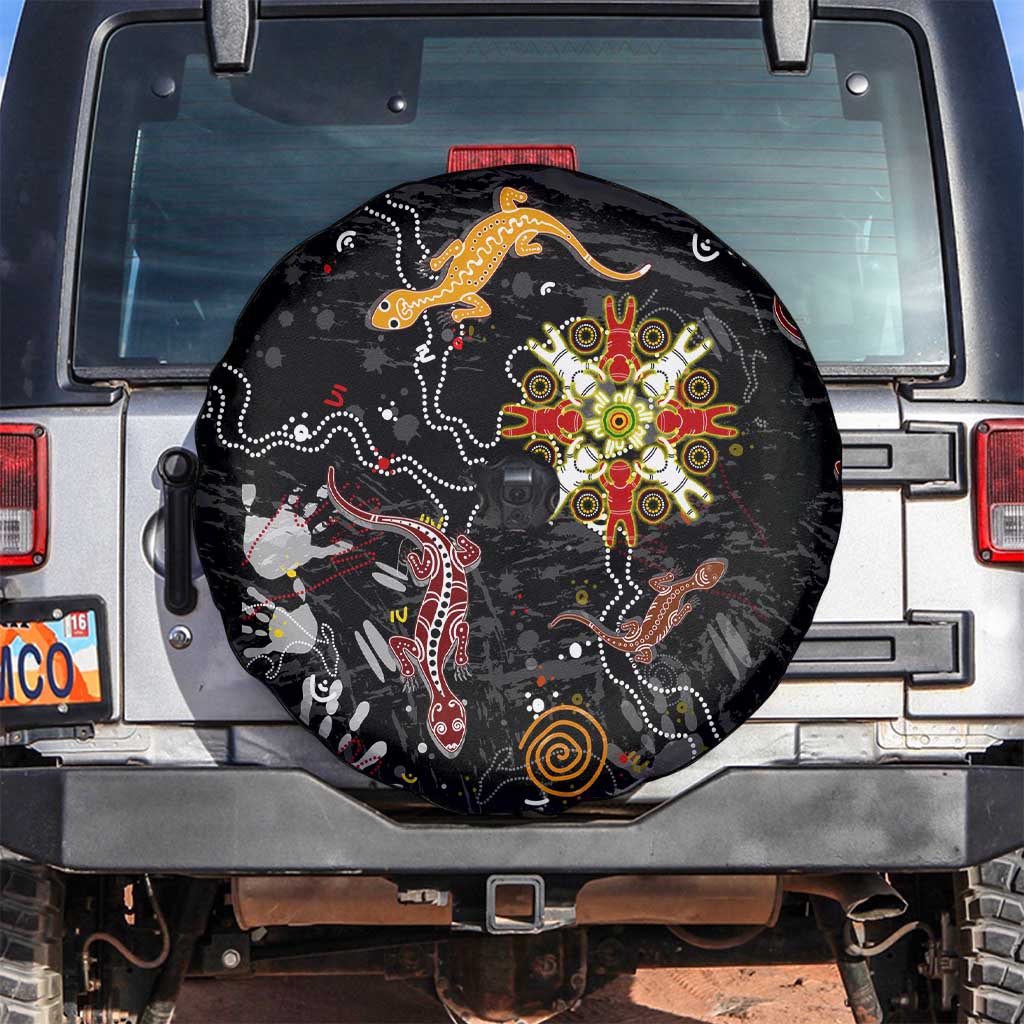 Lizard Aboriginal Australia Spare Tire Cover
