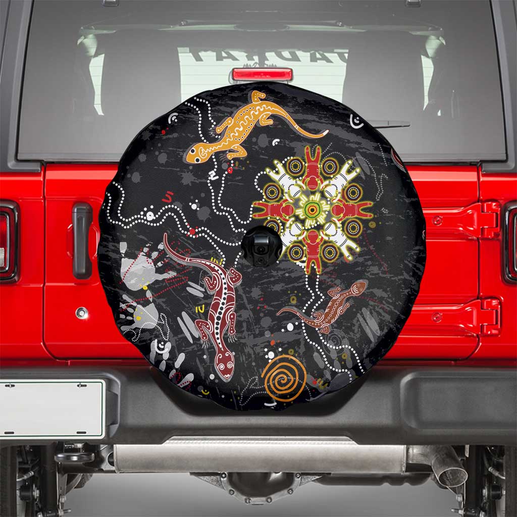 Lizard Aboriginal Australia Spare Tire Cover