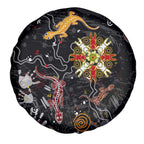 Lizard Aboriginal Australia Spare Tire Cover
