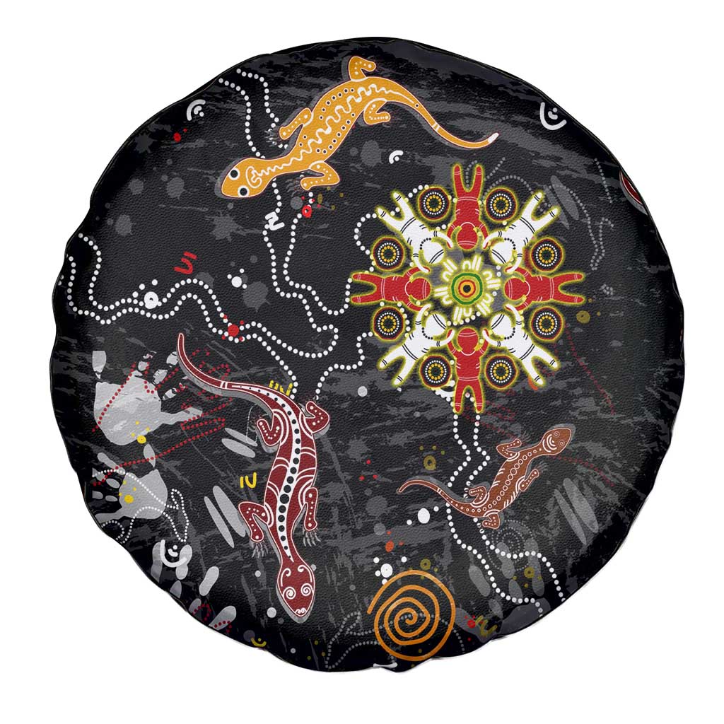 Lizard Aboriginal Australia Spare Tire Cover