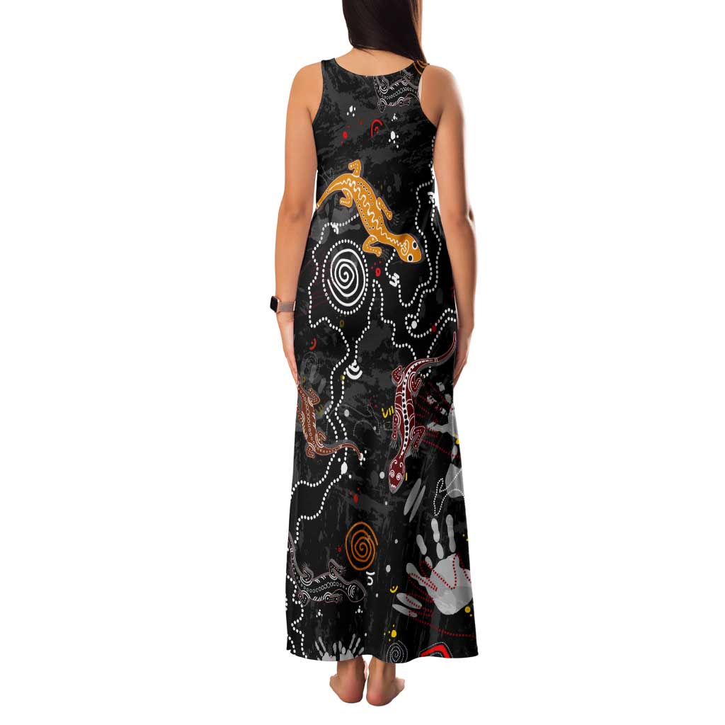 Lizard Aboriginal Australia Tank Maxi Dress