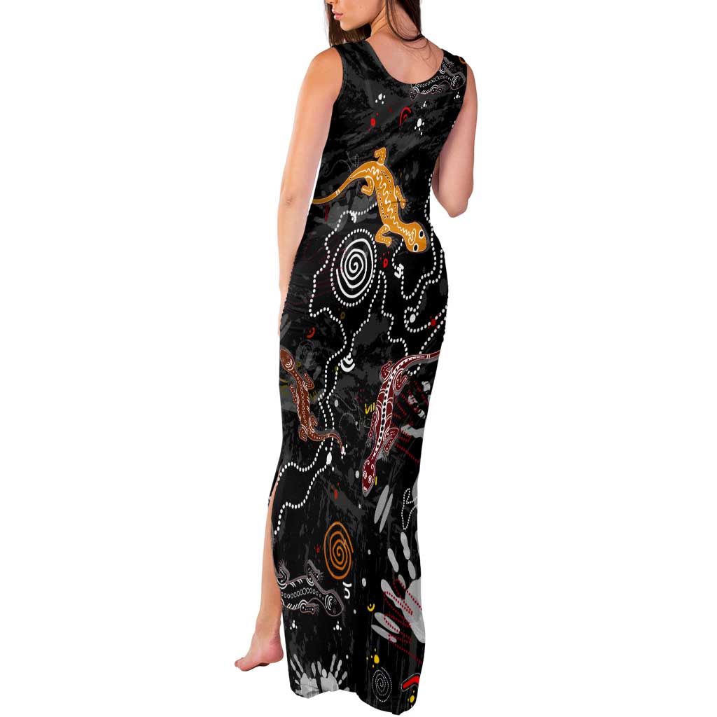 Lizard Aboriginal Australia Tank Maxi Dress