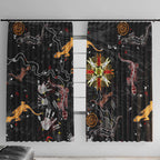 Lizard Aboriginal Australia Window Curtain